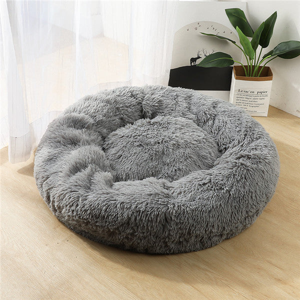 Dog Beds For Small Dogs Round Plush Cat Litter Kennel Pet Nest Mat Puppy Beds - Rox International