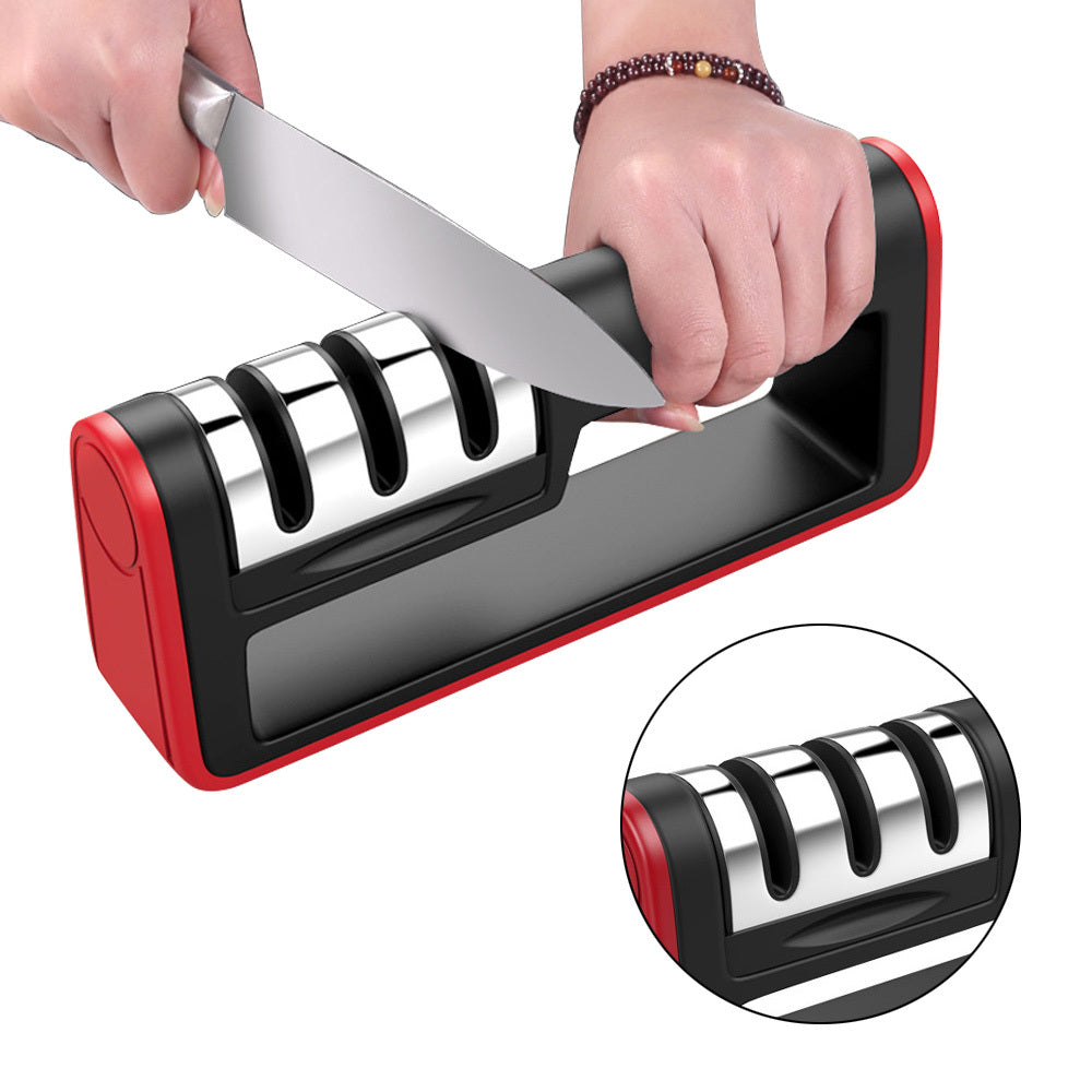 Professional Knife Sharpener Diamond Quick Professional 3 Stages Sharpener Knife Sharpening Tools Sharpening Stone - Rox International