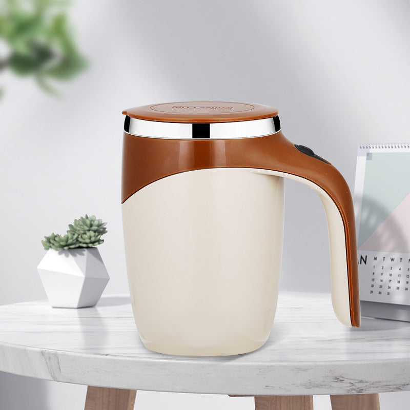 Rechargeable Model Automatic Stirring Cup Coffee Cup High Value Electric Stirring Cup Lazy Milkshake Rotating Magnetic Water Cup - Rox International