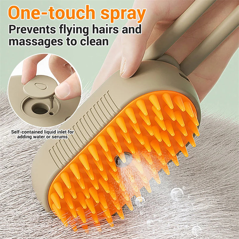 Cat Steam Brush Steamy Dog Brush 3 In 1 Electric Spray Cat Hair Brushes For Massage Pet Grooming Comb Hair Removal Combs Pet Products - Rox International