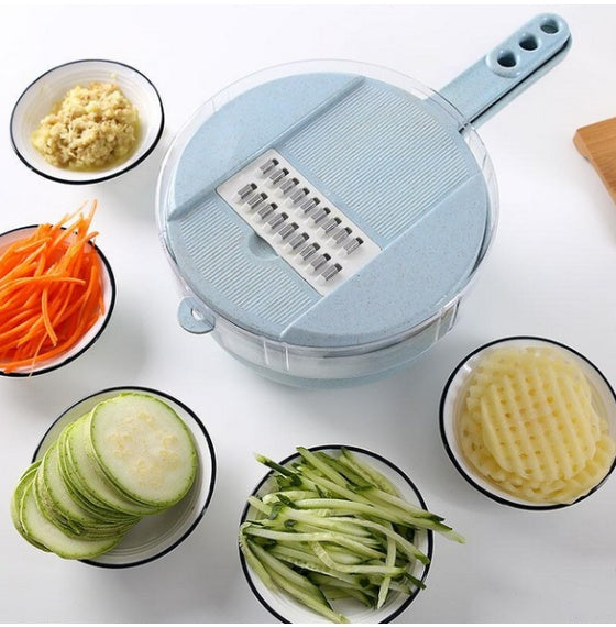 8 In 1 Mandoline Slicer Vegetable Slicer Potato Peeler Carrot Onion Grater With Strainer Vegetable Cutter Kitchen Accessories - Rox International