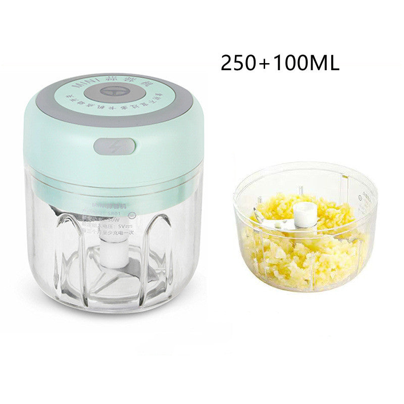 Mini Electric Garlic Chopper USB Charging Ginger Masher Machine Sturdy Durable Chili Vegetable Crusher Kitchen Tool - Rox International