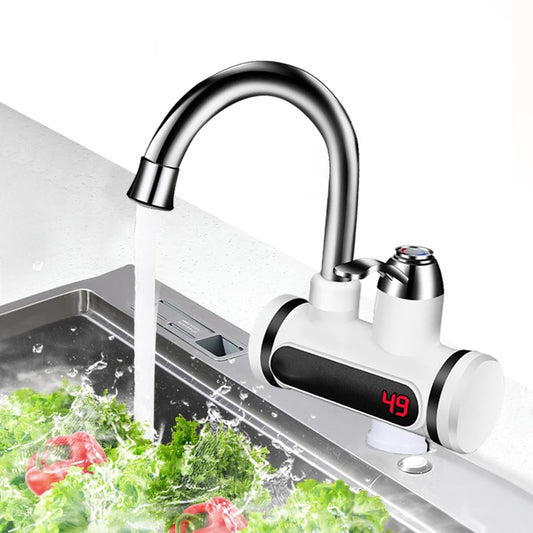 Kitchen Electric Water Tap  Water Heater Temperature Display Cold Heating Faucet Hot Water Faucet Heater - Rox International