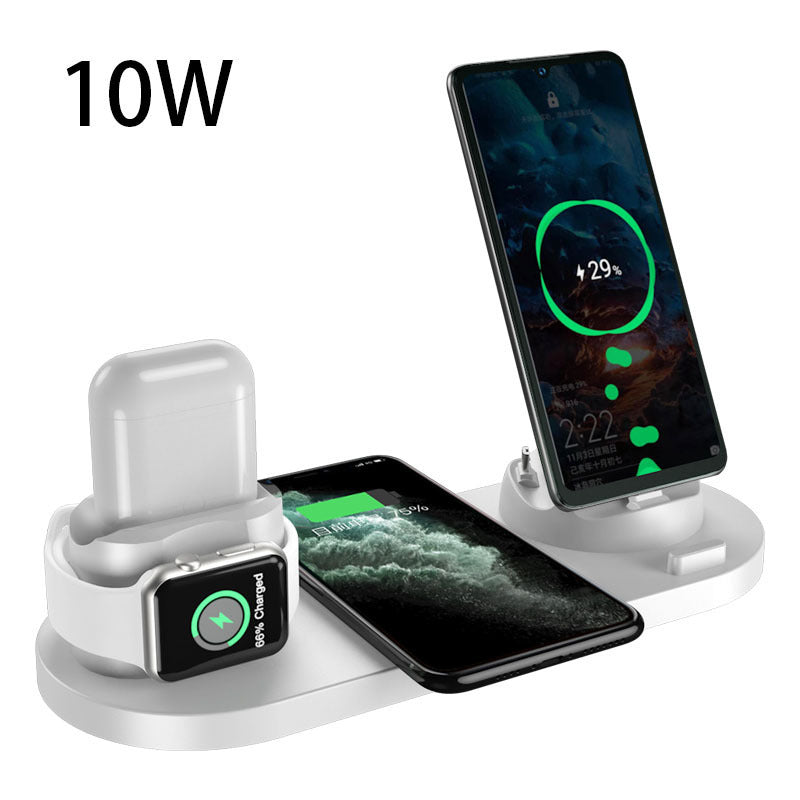 Wireless Charger For IPhone Fast Charger For Phone Fast Charging Pad For Phone Watch 6 In 1 Charging Dock Station - Rox International