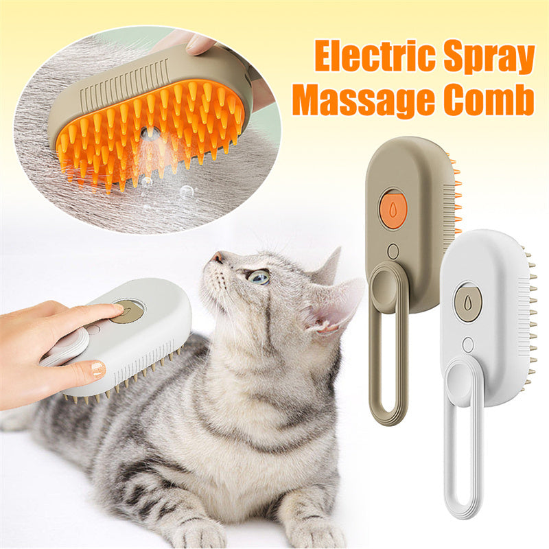 Cat Steam Brush Steamy Dog Brush 3 In 1 Electric Spray Cat Hair Brushes For Massage Pet Grooming Comb Hair Removal Combs Pet Products - Rox International