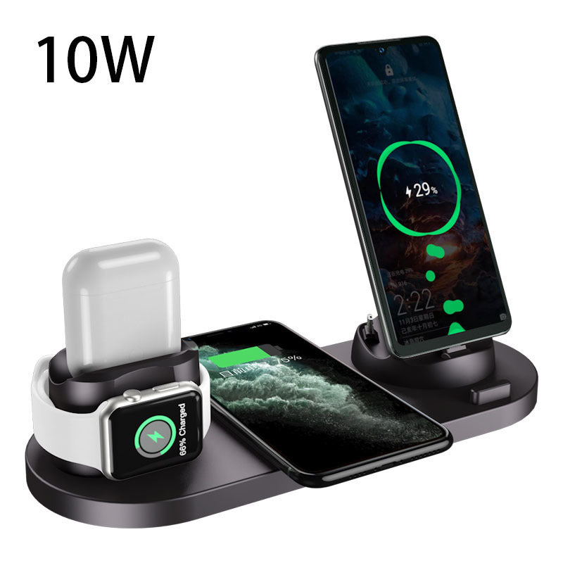 Wireless Charger For IPhone Fast Charger For Phone Fast Charging Pad For Phone Watch 6 In 1 Charging Dock Station - Rox International