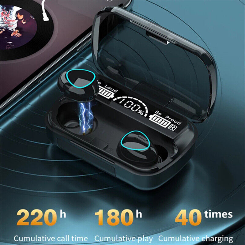 TWS Wireless 5.0 Waterproof Bluetooth Sports Waterproof Earphones - Rox International