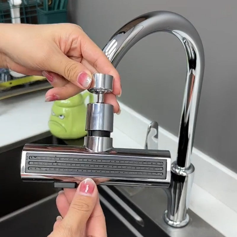 Kitchen Faucet Waterfall Outlet Splash Proof Universal Rotating Bubbler Multifunctional Water Nozzle Extension Kitchen Gadgets - Rox International