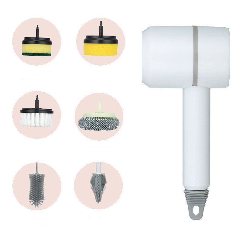 Electric Cleaning Brush Dishwashing Brush Automatic Wireless USB Rechargeable Professional Kitchen Bathtub Tile Cleaning Brushes - Rox International