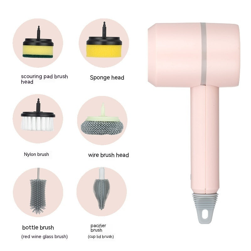 Electric Cleaning Brush Dishwashing Brush Automatic Wireless USB Rechargeable Professional Kitchen Bathtub Tile Cleaning Brushes - Rox International