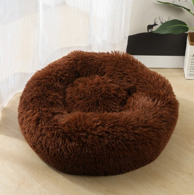 Dog Beds For Small Dogs Round Plush Cat Litter Kennel Pet Nest Mat Puppy Beds - Rox International