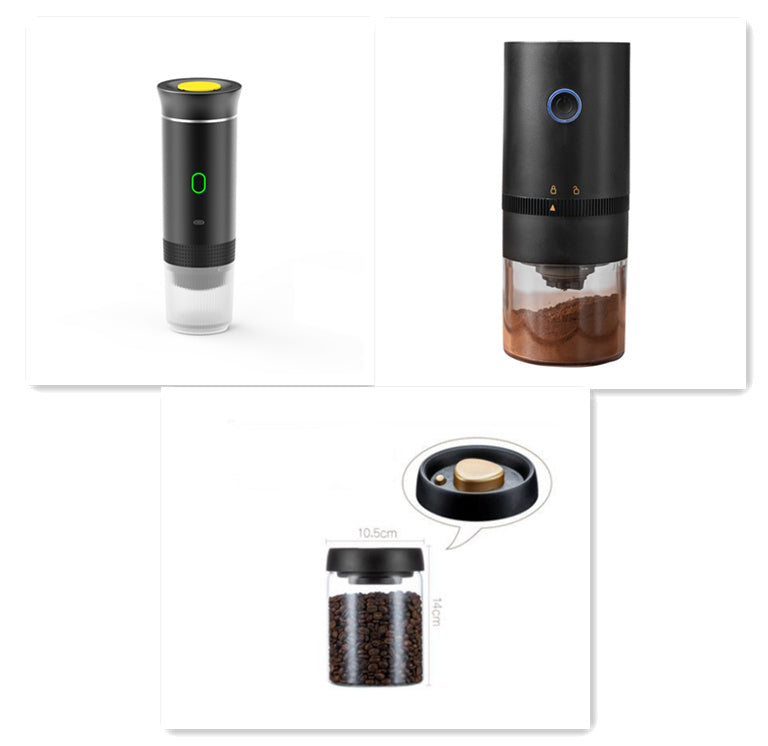 Electric Grinder Coffee Travel Handy 3 In1 Espresso Portable Coffee Espresso Maker Machine Cafe Portable Capsule Coffee Machine Kitchen Gadgets - Rox International