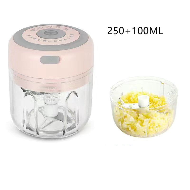 Mini Electric Garlic Chopper USB Charging Ginger Masher Machine Sturdy Durable Chili Vegetable Crusher Kitchen Tool - Rox International