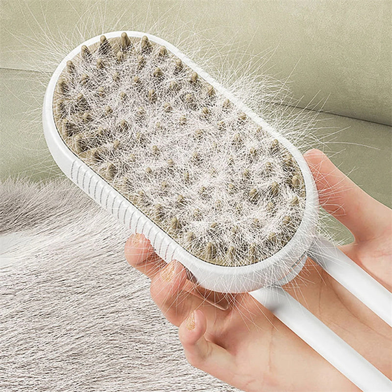 Cat Steam Brush Steamy Dog Brush 3 In 1 Electric Spray Cat Hair Brushes For Massage Pet Grooming Comb Hair Removal Combs Pet Products - Rox International