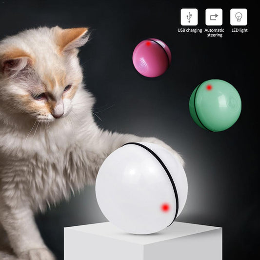 LED Laser Electronic Rolling Pet Funny Cat Toy Ball - Rox International